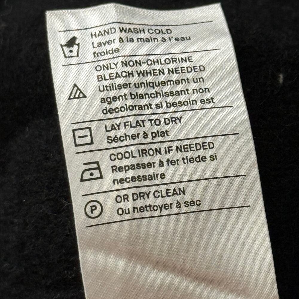 VINCE Women's Wool Blend Long Sleeve Belted Cardigan Sweater Black XXXL Knit - Picture 5 of 5